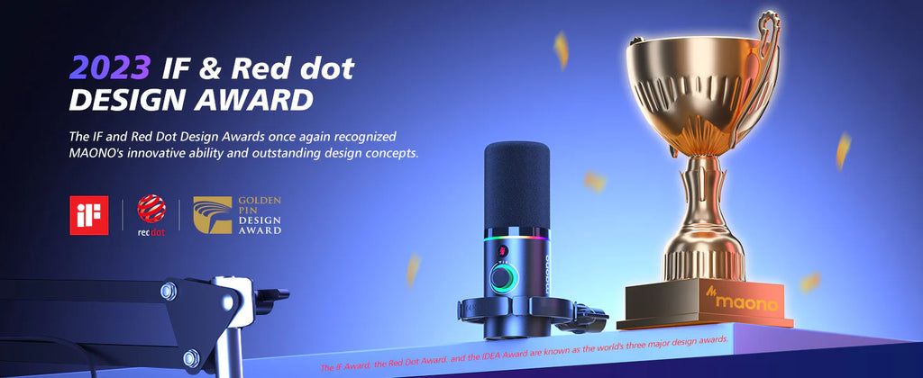 MAONO PD200XS - Micrófono Dinámico XLR/USB RGB con Brazo Telescópico - PC - USB