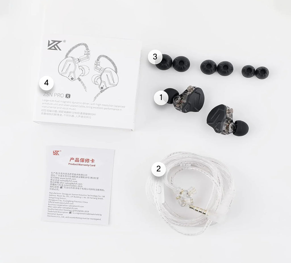 KZ ZSN Pro xMIC - Monitores In-Ear - IEM - Micrófono - Driver Híbrido - Cableado