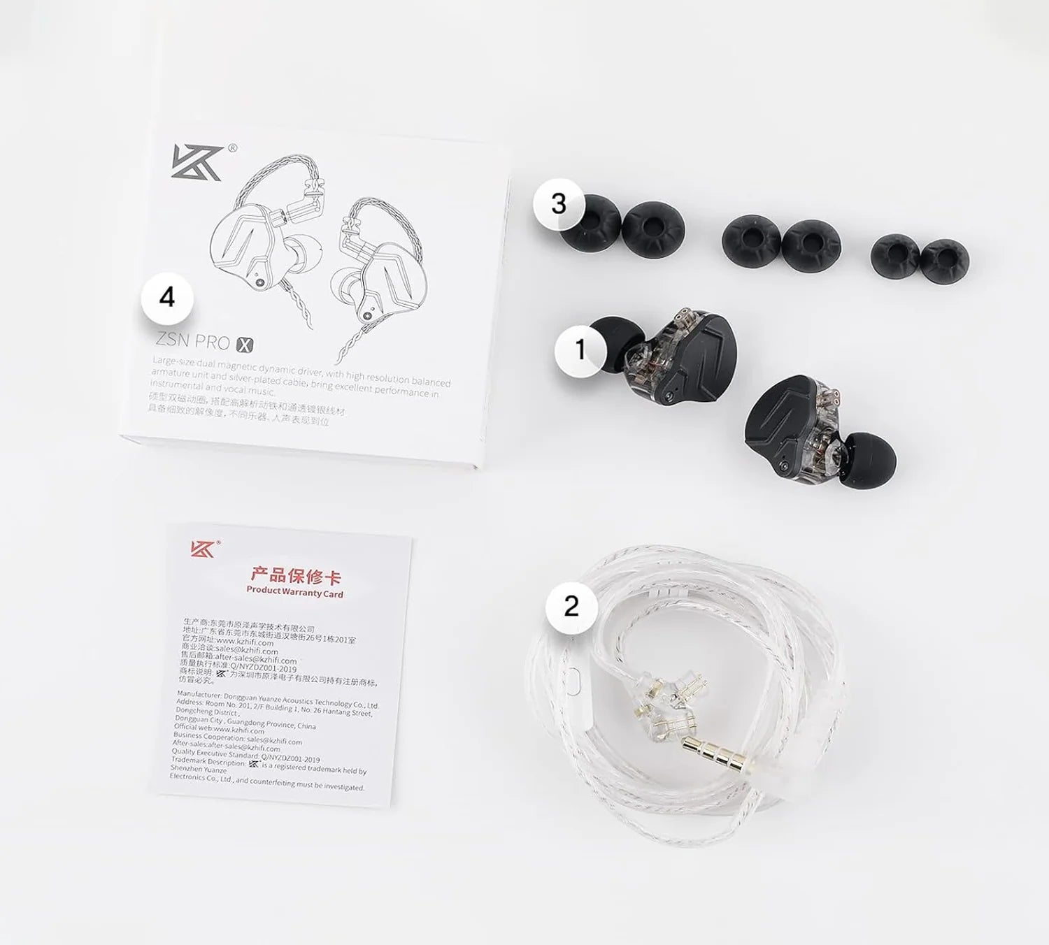 KZ ZSN Pro xMIC - Monitores In-Ear - IEM - Micrófono - Driver Híbrido - Cableado