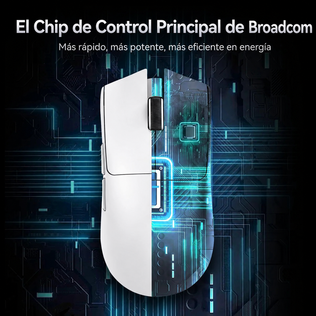 ATTACK SHARK X11 - Ratón Gaming RGB - Cargador Magnético - Peso 59g - Bluetooth