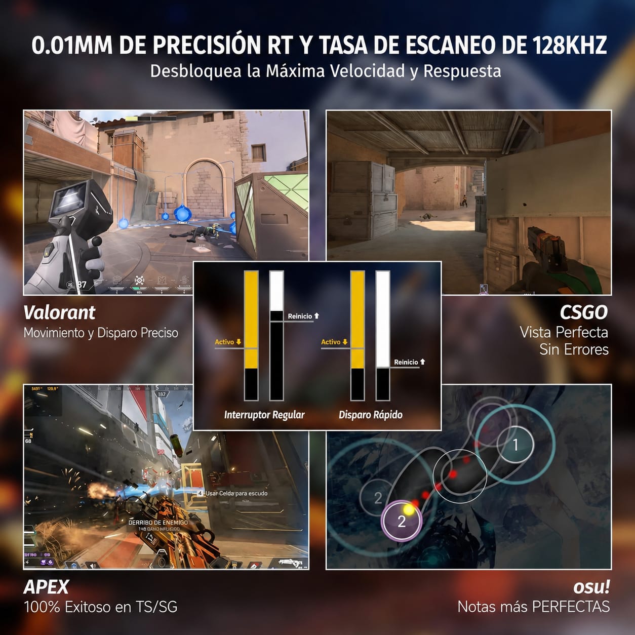 ATTACK SHARK X68 HE Rapid Trigger - Teclado gaming magnético de alta gama