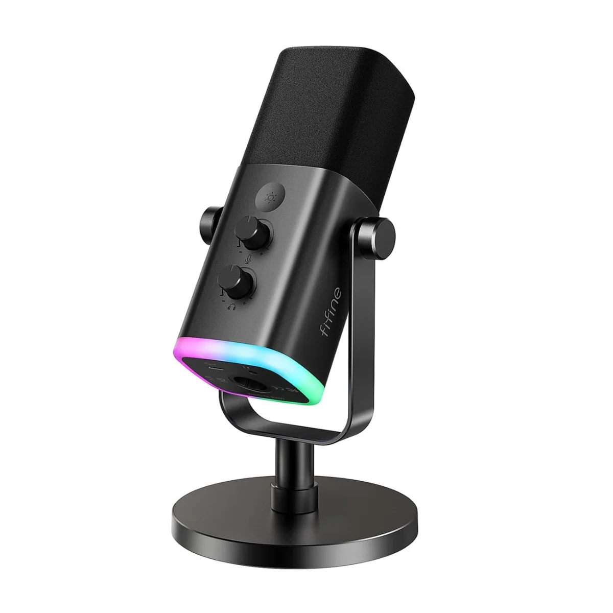 Fifine AM8 - Micrófono Estudio XLR/USB - RGB - PC/PS4/PS5 - USB - Streaming